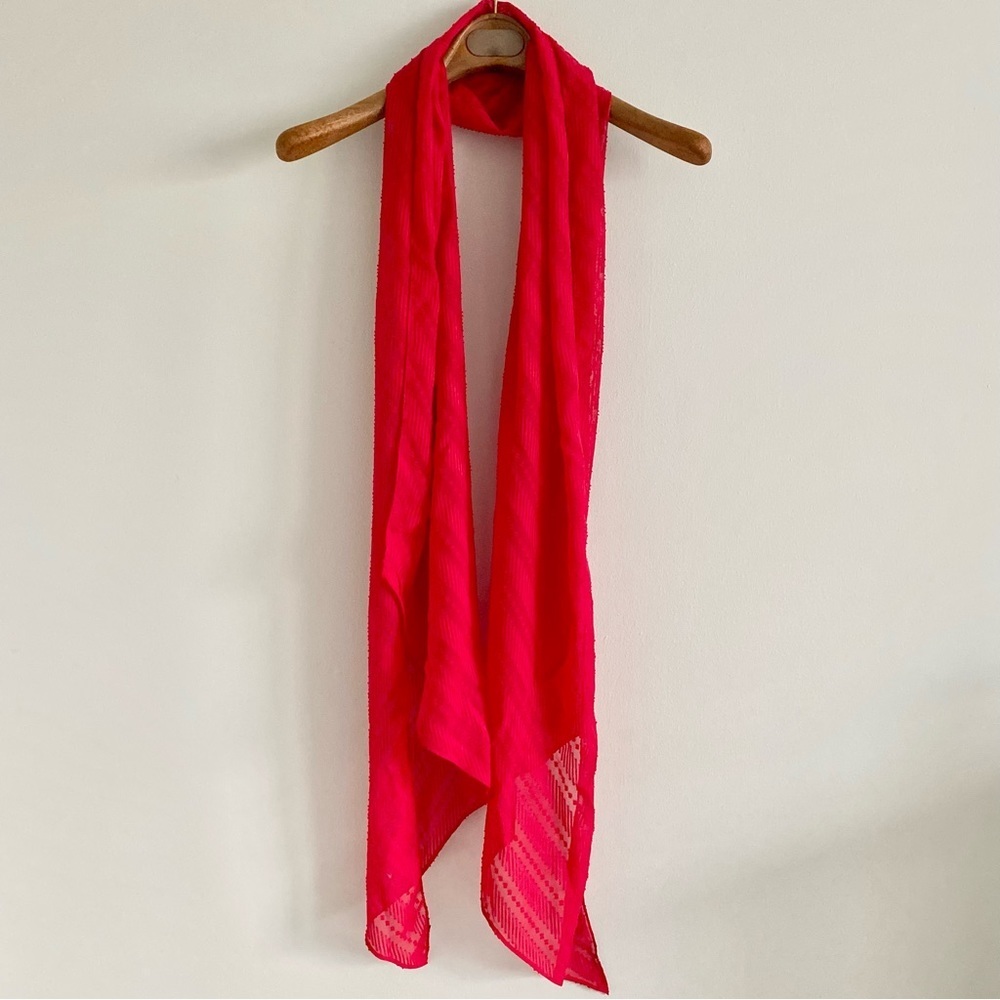 Vibrant Red Scarf Wrap